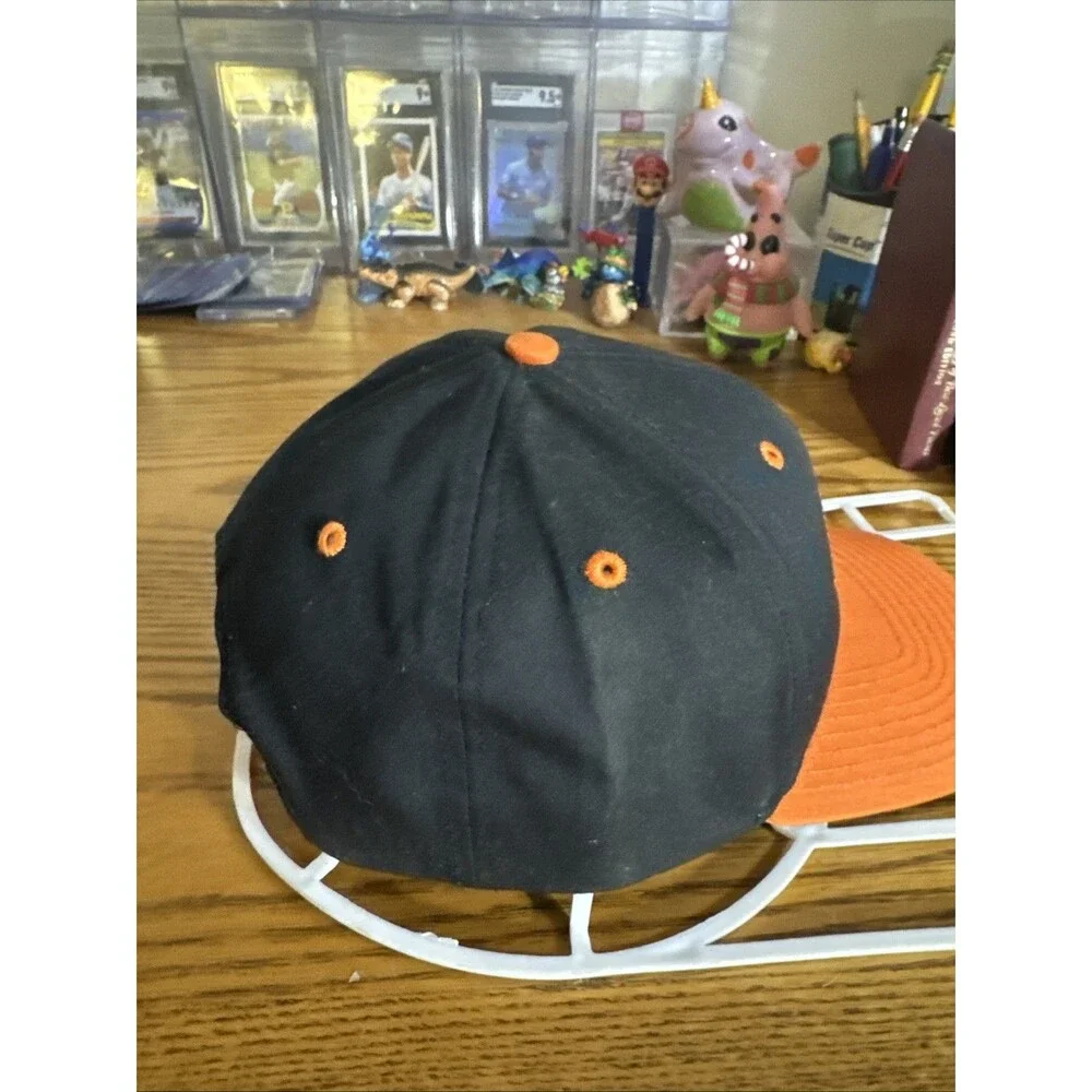 Vintage Russell Concrete Inc. SnapBack Trucker Hat Embroidered Orange & Black